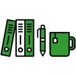 segregator i długopis